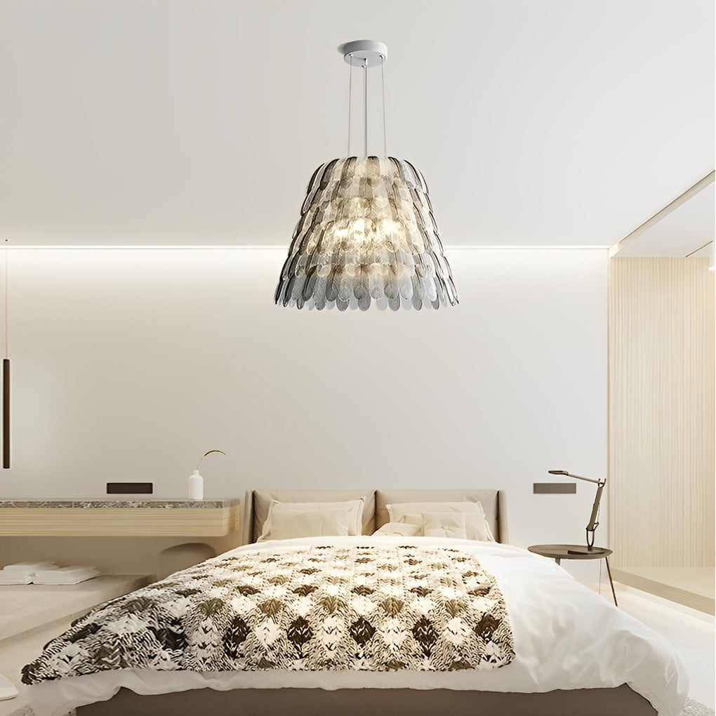 Acrylic Feather Dimmable Modern Chandelier