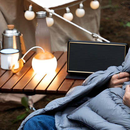 Round LED Dimmable USB Rechargeable Modern Portable Camping Lights-Lighom