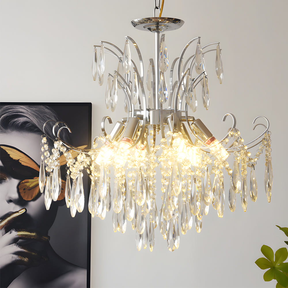 Glass Crystal Dimmable French Style Chandelier