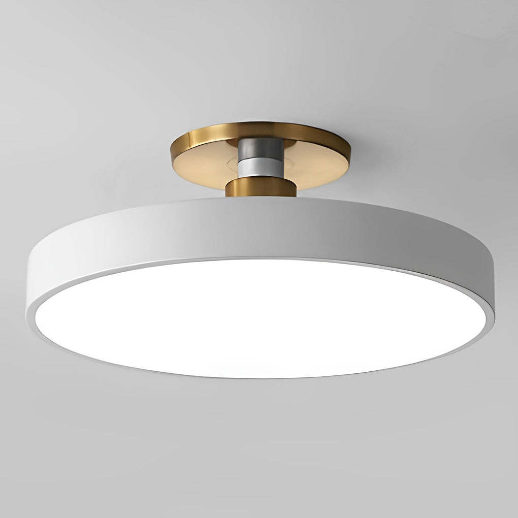 Modern Thick Circular LED Nordic Semi-Flush Mount