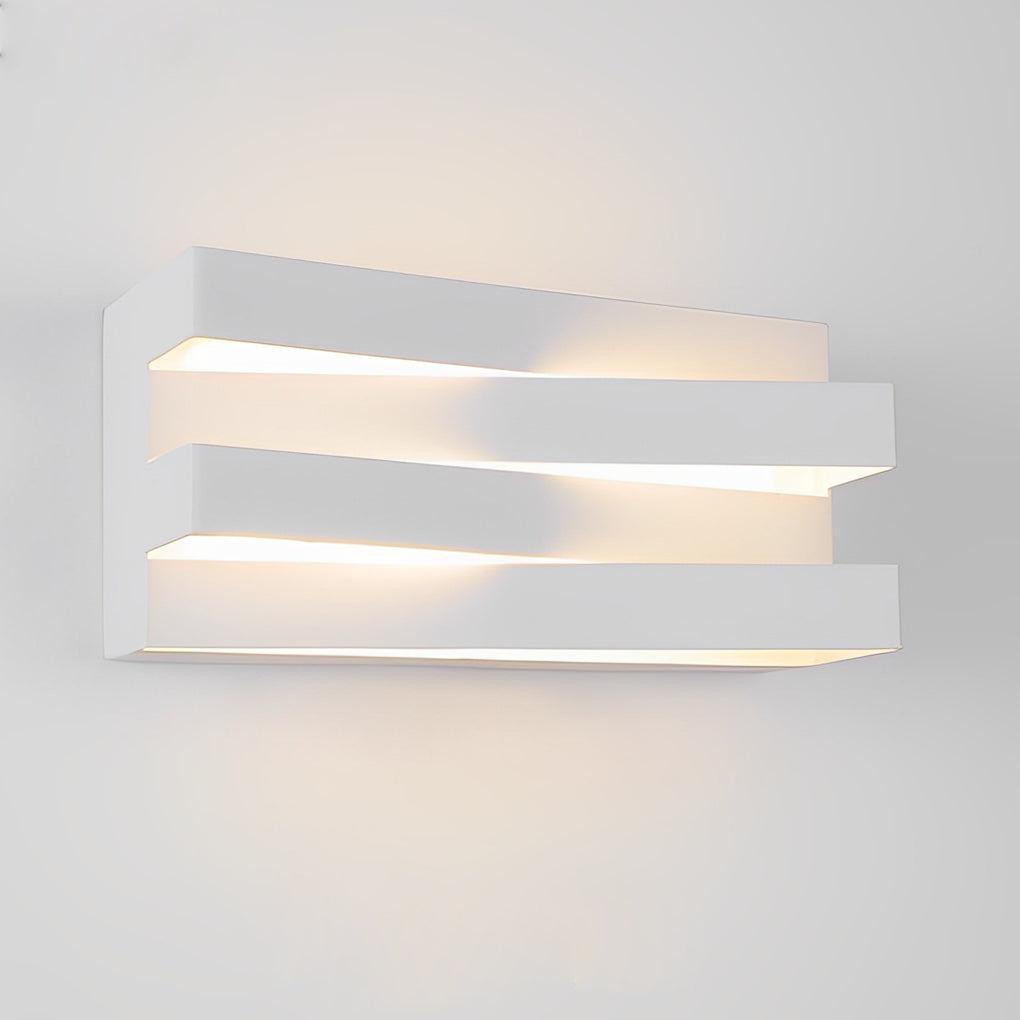Lighom modern geometric brown wall sconces in synthetic metal acrylic