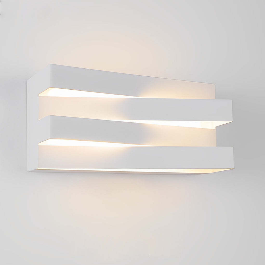 Lighom modern geometric brown wall sconces in synthetic metal acrylic