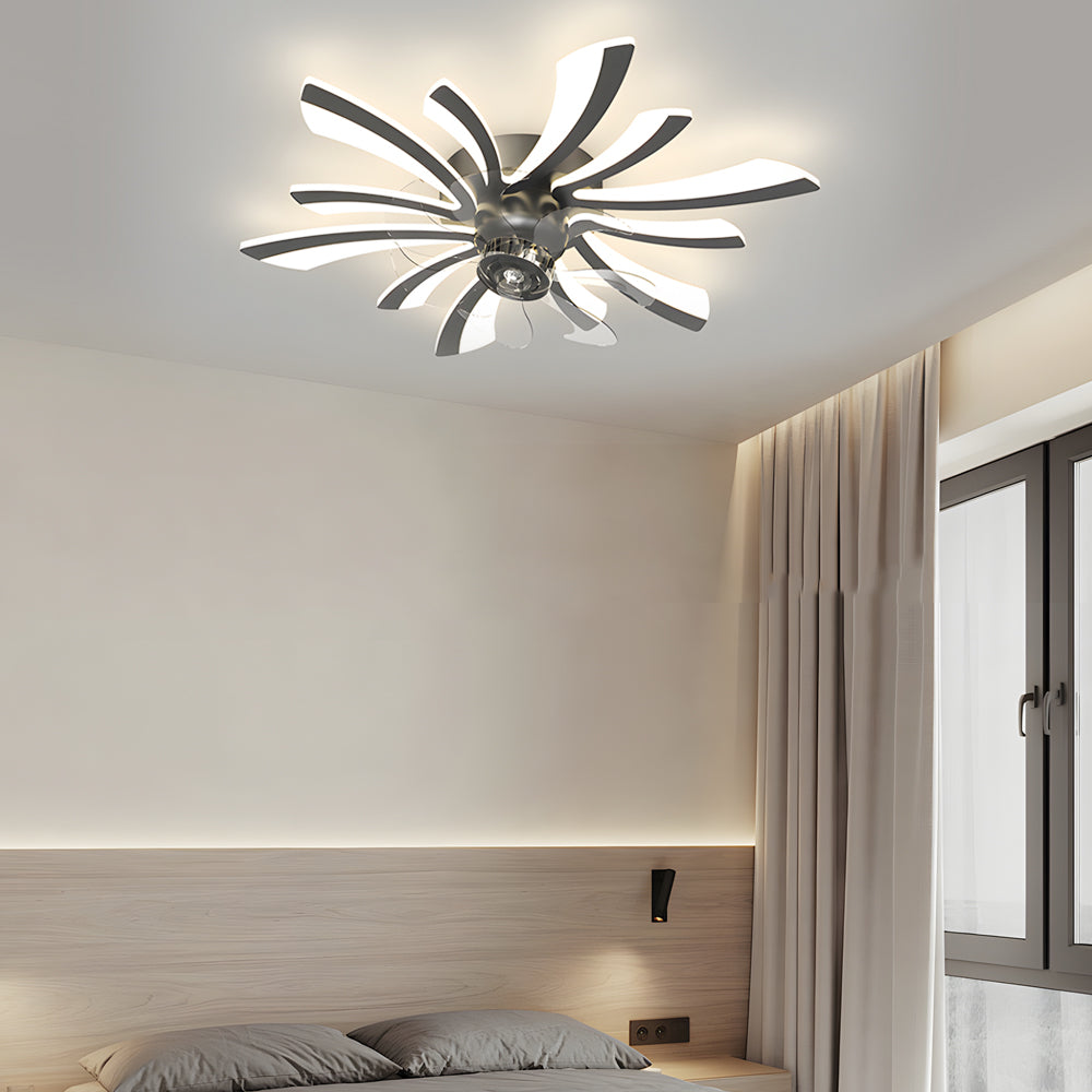 Flower 3-Step Dimming Modern Ceiling Fan