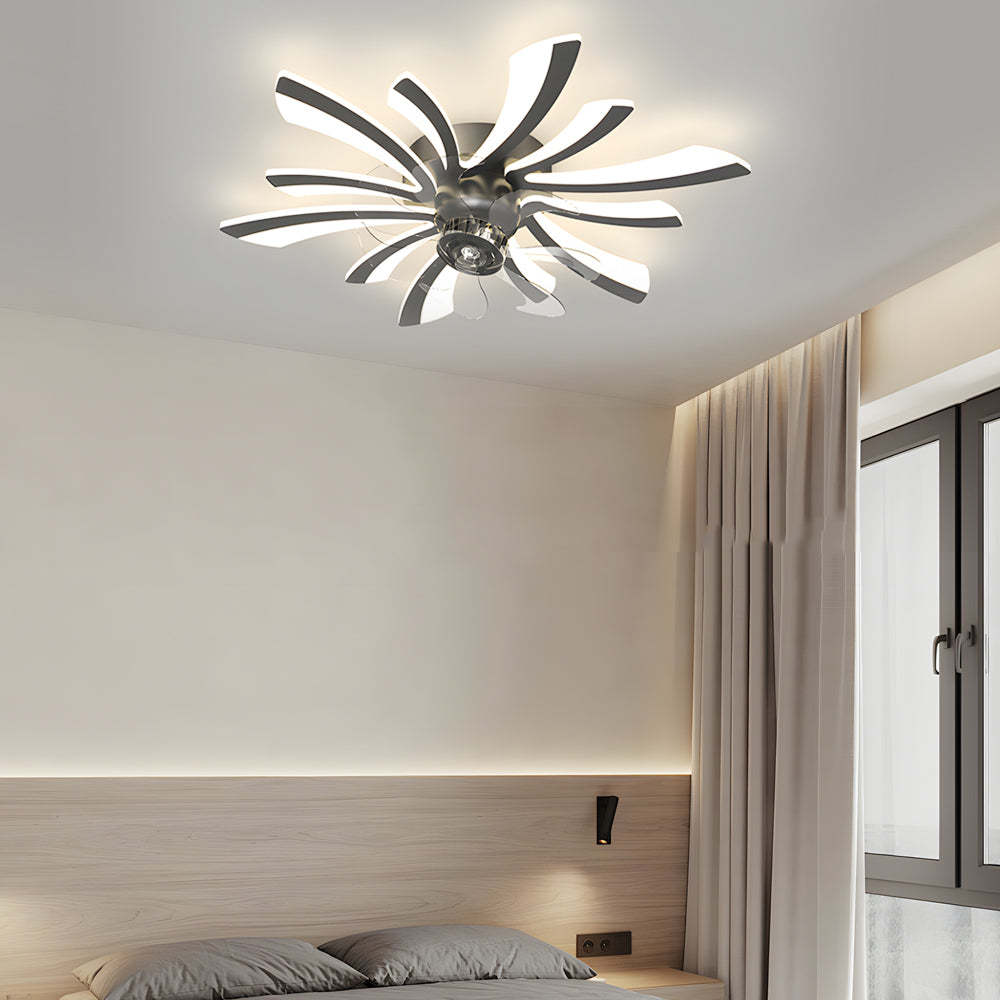 Flower 3-Step Dimming Modern Ceiling Fan