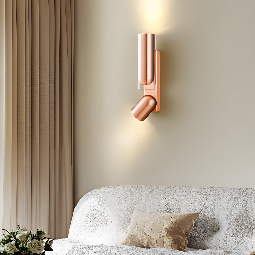 Iron Cylinder Adjustable Up-Down Modern Wall Lamp