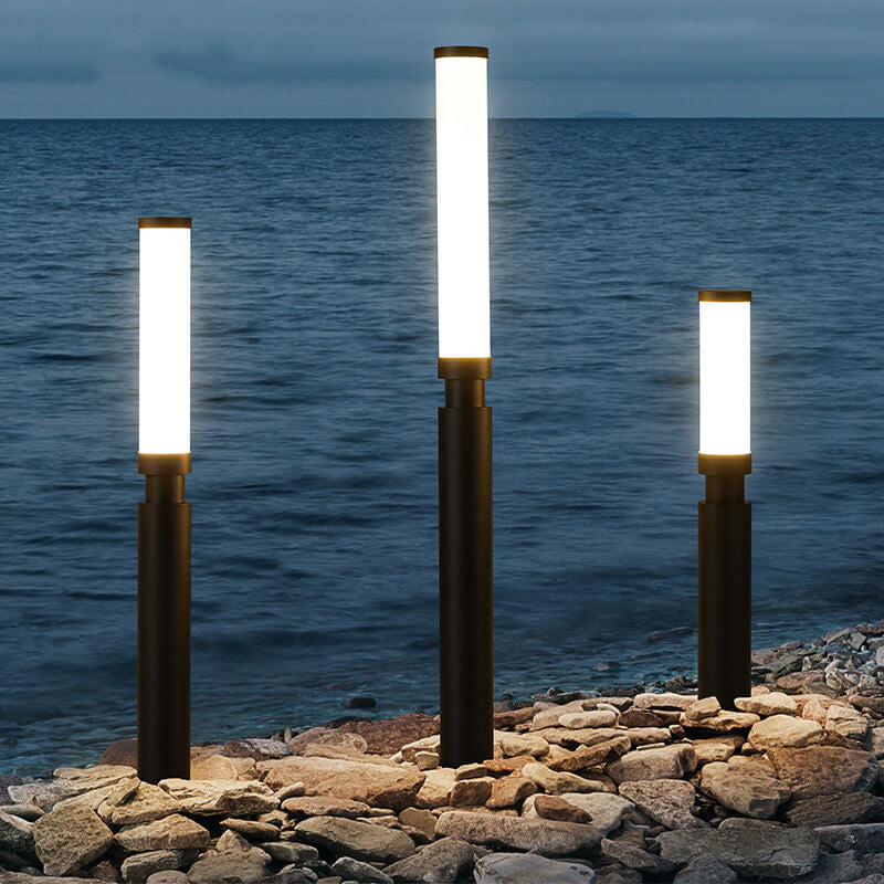 Modern Acrylic Lipstick LED Outdoor Lawn Floor Lamp