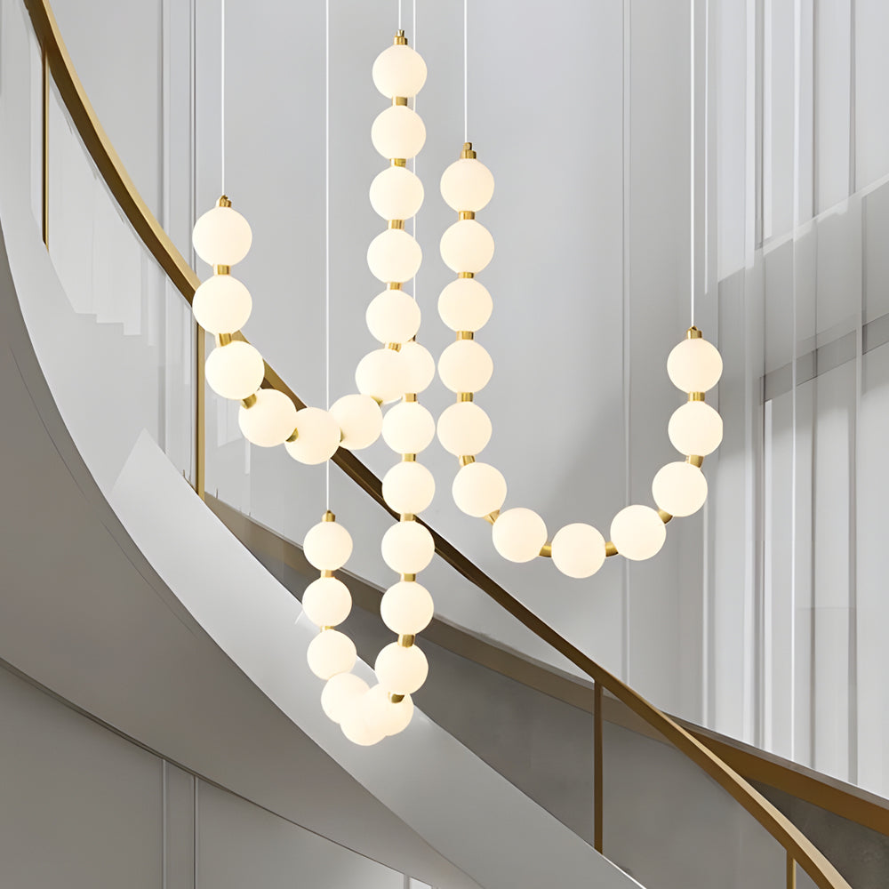 Acrylic Pearl Necklace Italian Style Chandelier