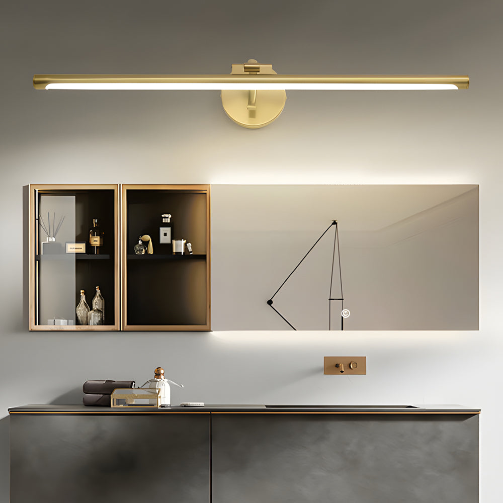 Sleek Rotatable Copper LED Bathroom Vanity Light Over Mirror Bath Bar-Lighom
