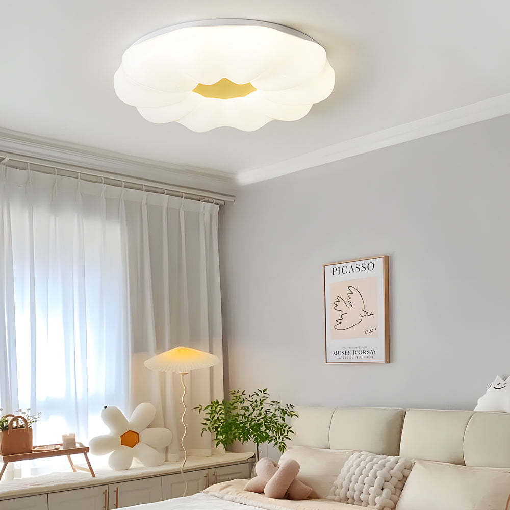 Cloud Flower Iron Acrylic Dimmable Modern Ceiling Lamp