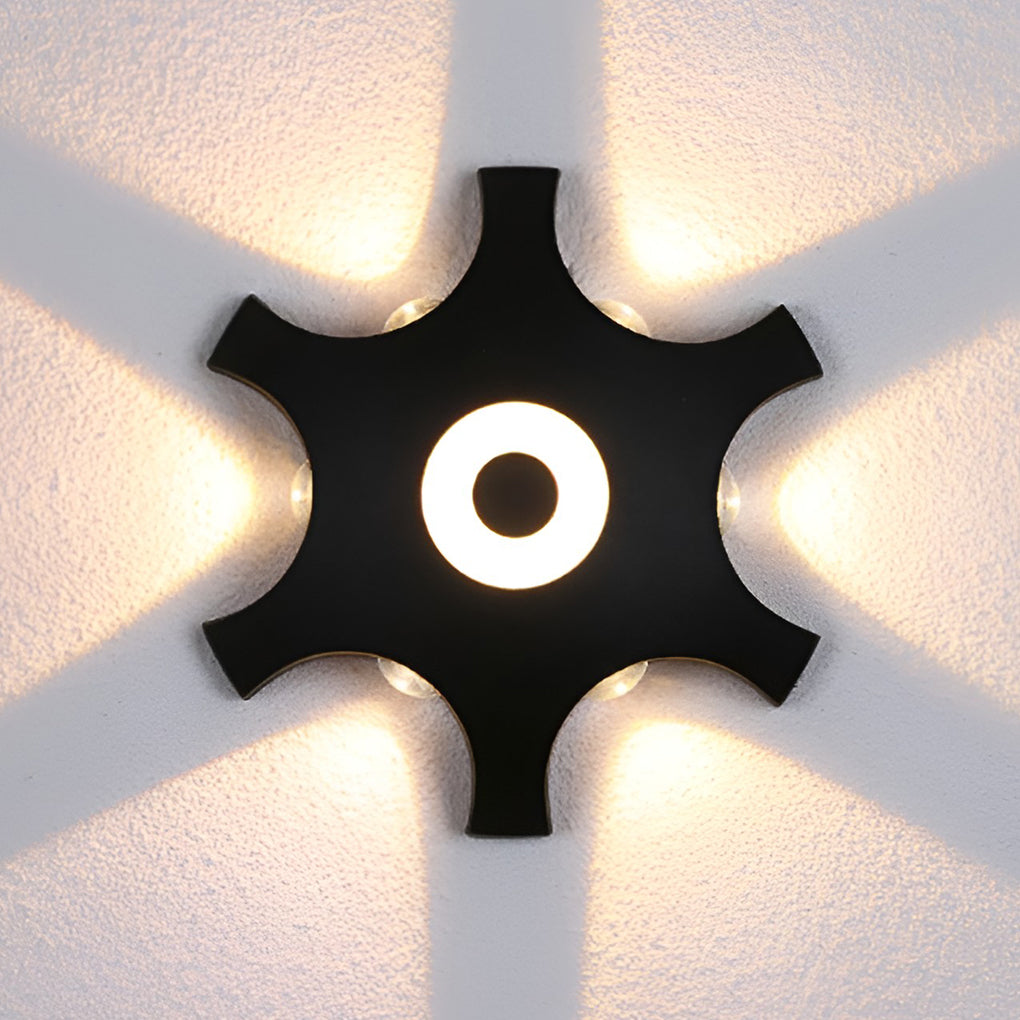Flower Shaped LED Waterproof Nordic Wall Washer Lights Wall Sconces Lighting-Lighom