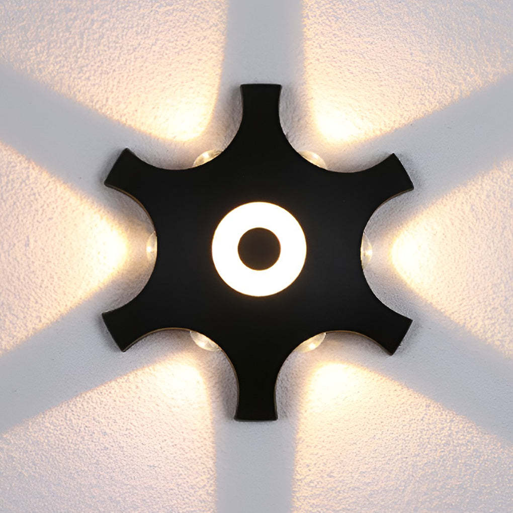 Flower Shaped LED Waterproof Nordic Wall Washer Lights Wall Sconces Lighting-Lighom
