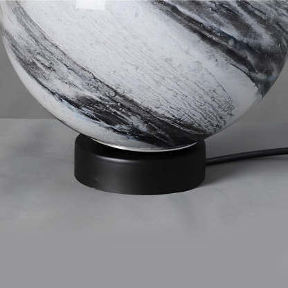 Round Glass Planets Design Waterproof Modern Outdoor Fence Post Lights-Lighom