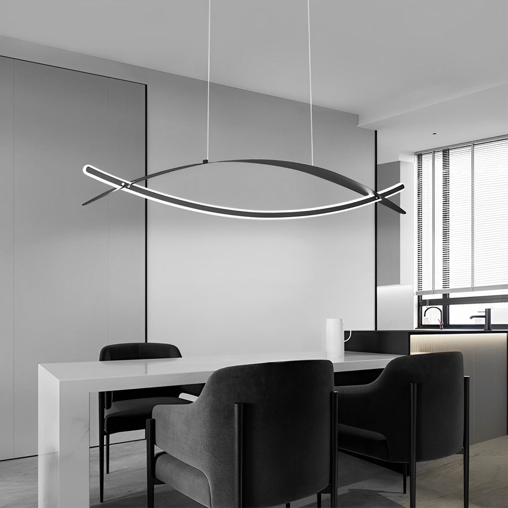 Plated artistic synthetic pendant lighting for hallway — Cool White (6000K) / Polished Chrome
