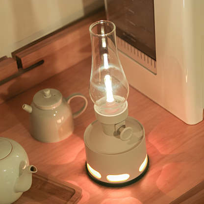 Modern Battery Operated Kerosene Style LED Table Lamp-Lighom