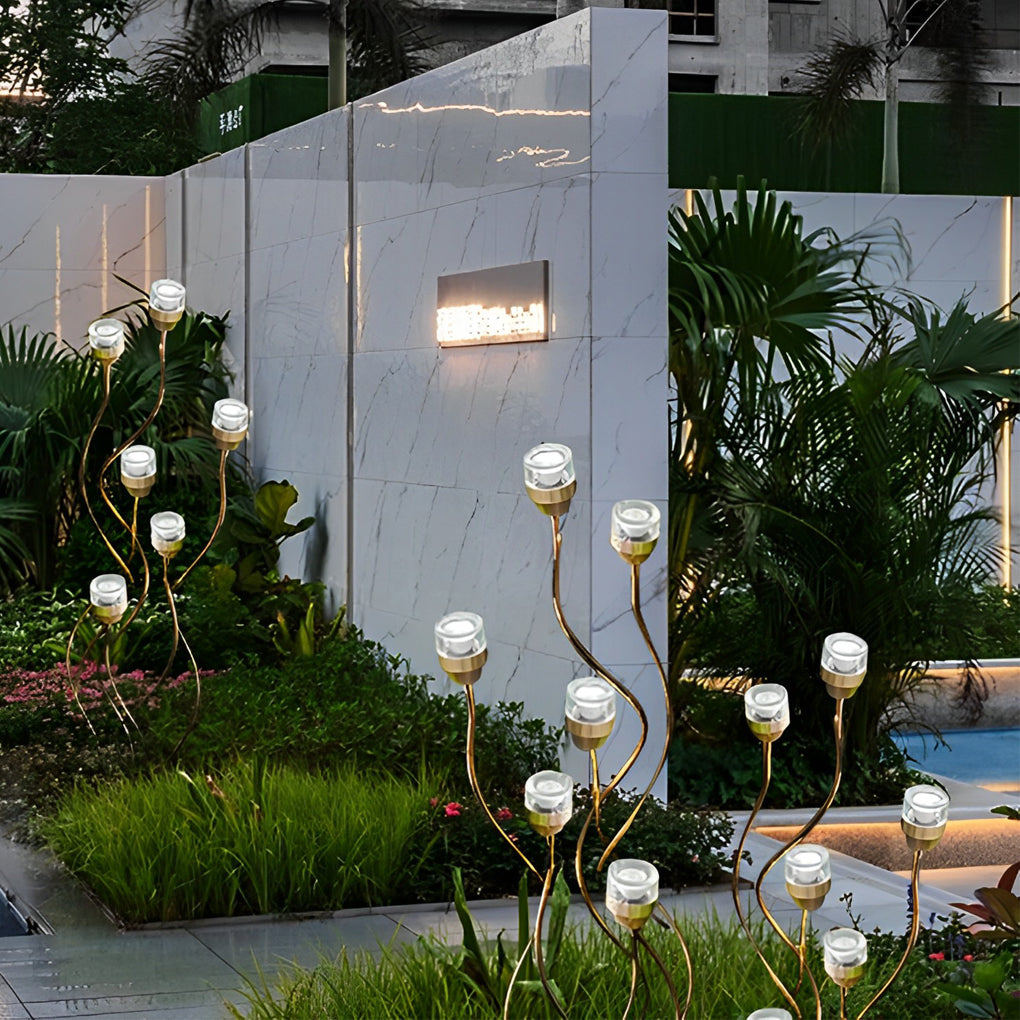Outdoor Creative Flower Buds Decor Waterproof LED Modern Lawn Lights-Lighom