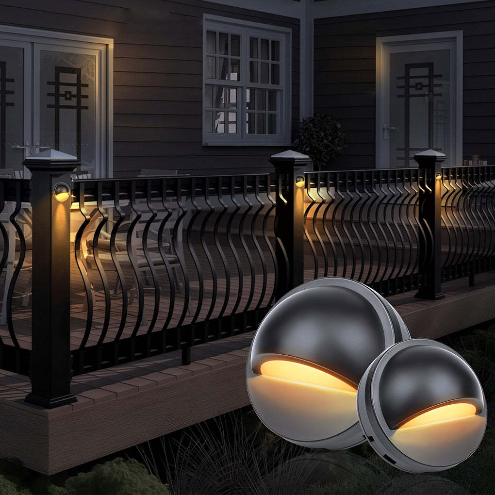 Hallf Moon 12-36V Low Voltage LED Deck Downward Lighting Wall Mounted Step Lights-Lighom
