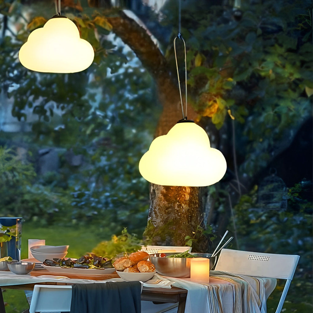 Cloud USB Rechargeable Outdoor Hanging Light