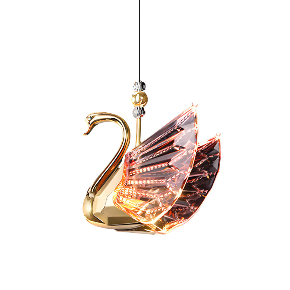 Zinc Acrylic Swan LED Minimalist Pendant Light