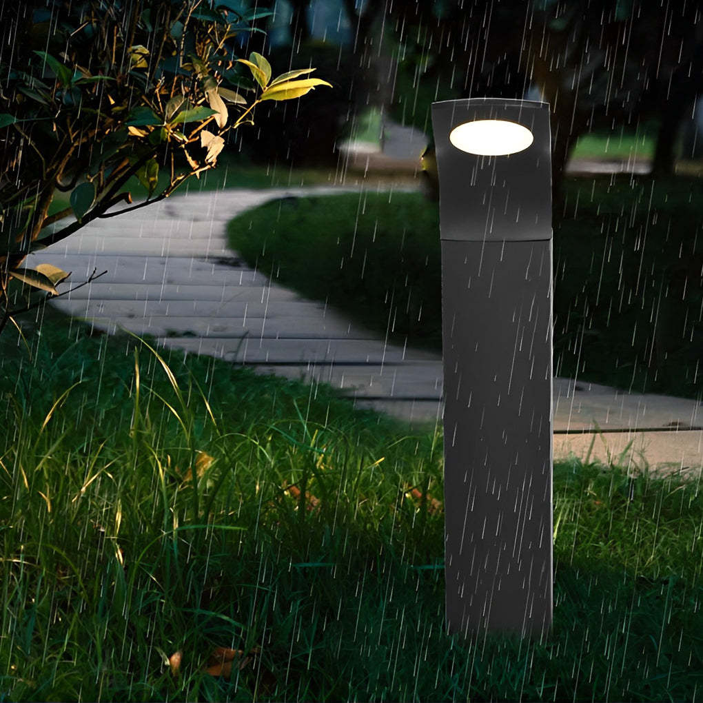 Waterproof IP65 COB LED Black Modern Outdoor Pathway Lights-Lighom