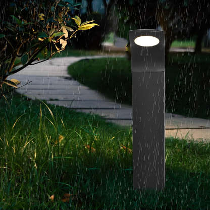 Waterproof IP65 COB LED Black Modern Outdoor Pathway Lights-Lighom