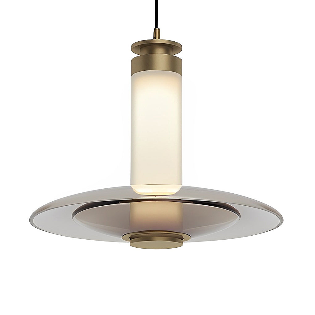 Minimalist Round Glass LED Modern Pendant