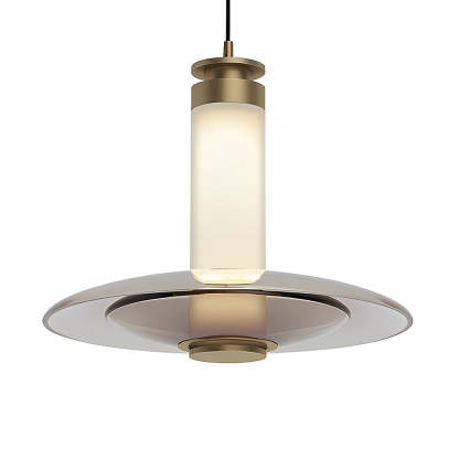 Minimalist Round Glass LED Modern Pendant