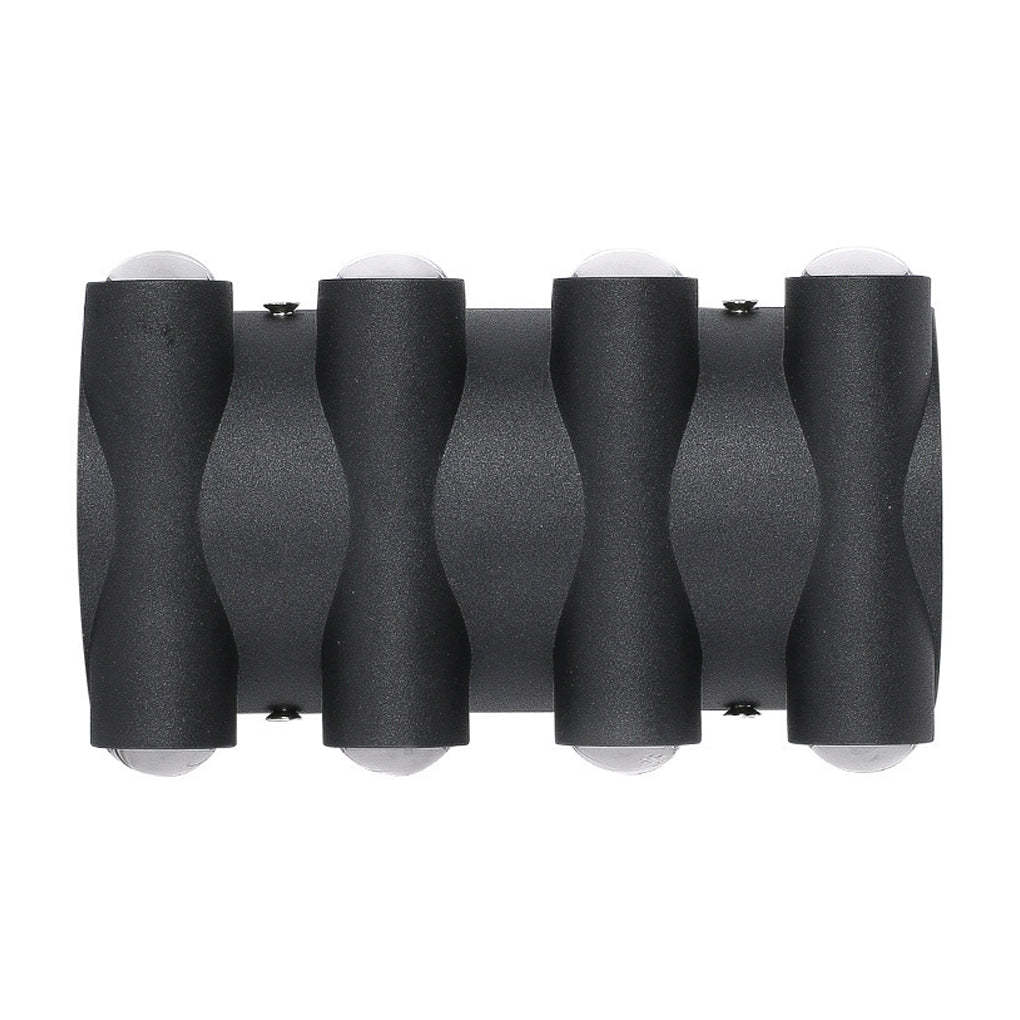 Up and Down Light LED Waterproof Black Modern Wall Washer Light Wall Lamp-Lighom