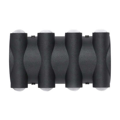 Up and Down Light LED Waterproof Black Modern Wall Washer Light Wall Lamp-Lighom