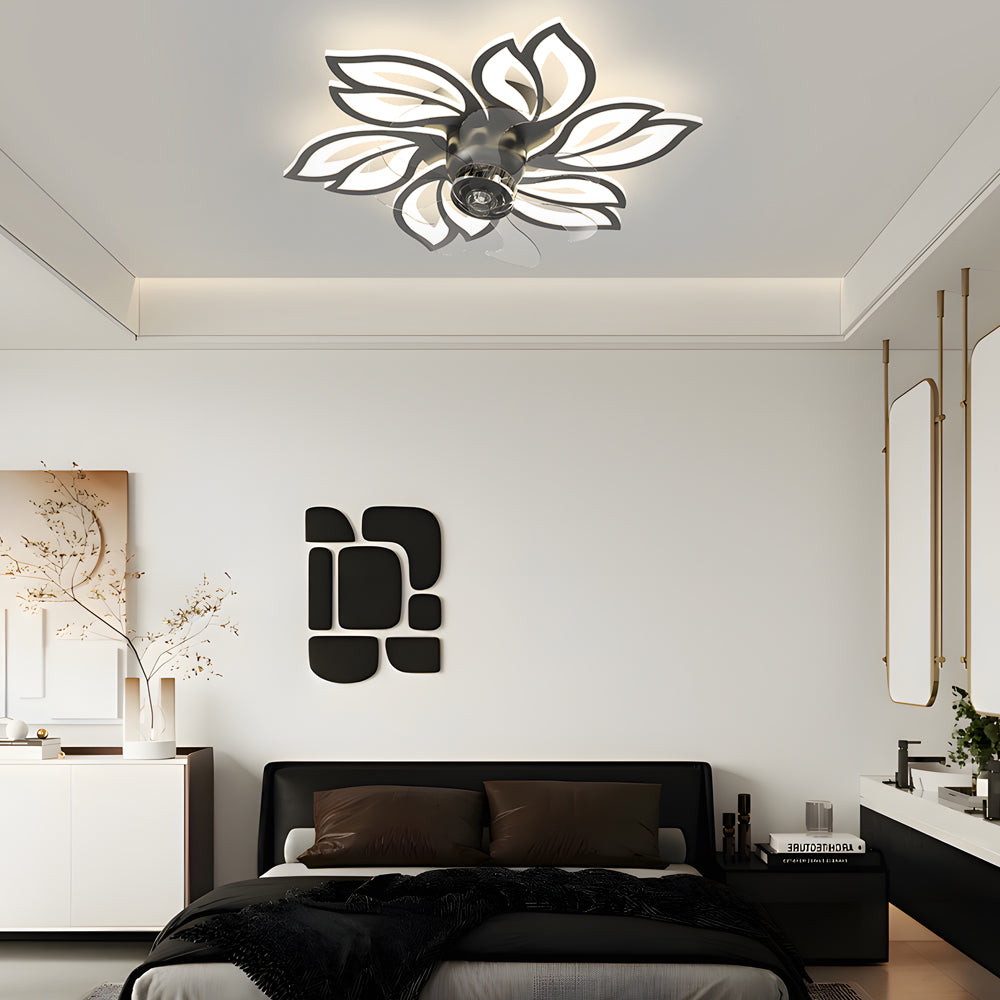 Simple Flowers 3-Step Dimming Low Profile Ceiling Fan