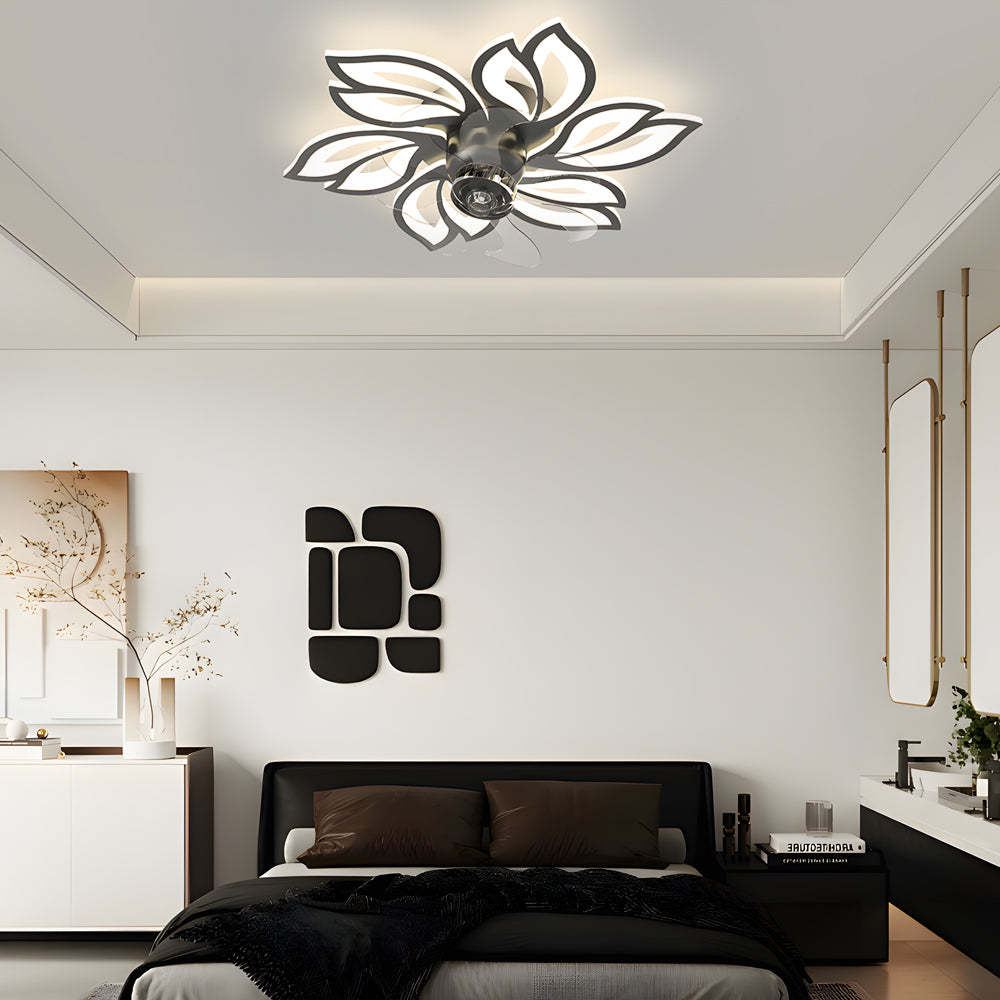 Simple Flowers 3-Step Dimming Low Profile Ceiling Fan
