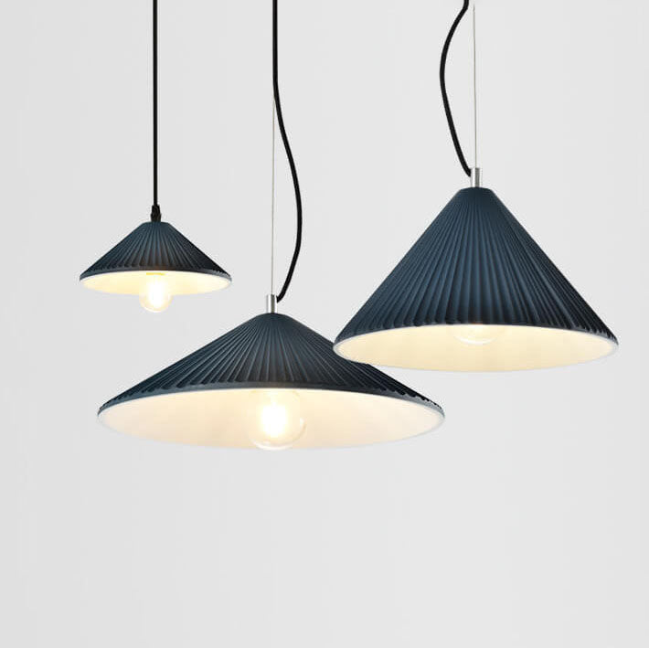 Nordic Textured Resin Umbrella Pendant Light
