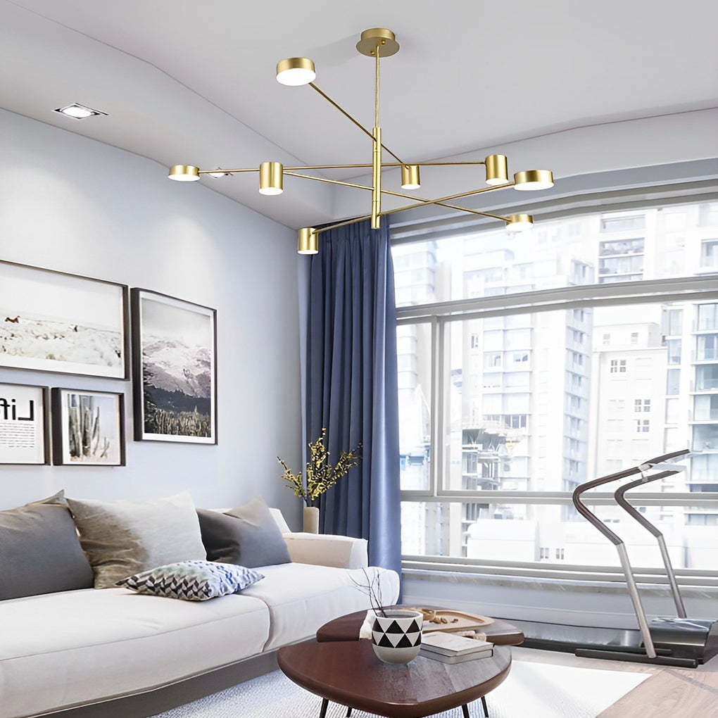 Minimalist Nordic Geometric Pendant Light Metal Acrylic Ceiling Lights-Lighom