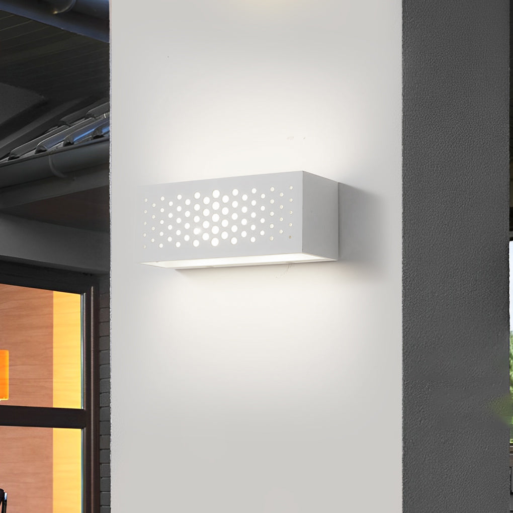 Modern rectangular up-down white wall sconces, Lighom — Cool White (6000K)