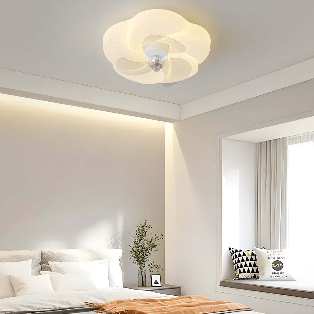 Romantic Flower 3-Step Mute Shake-Head Ceiling Fan