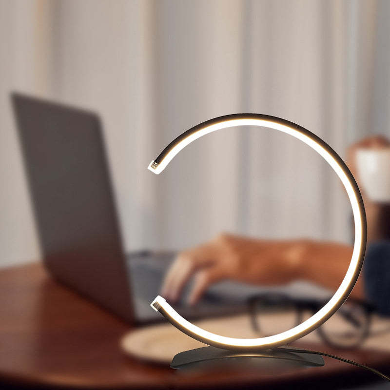 3/4 Circle Touch LED Modern Accent Lamp