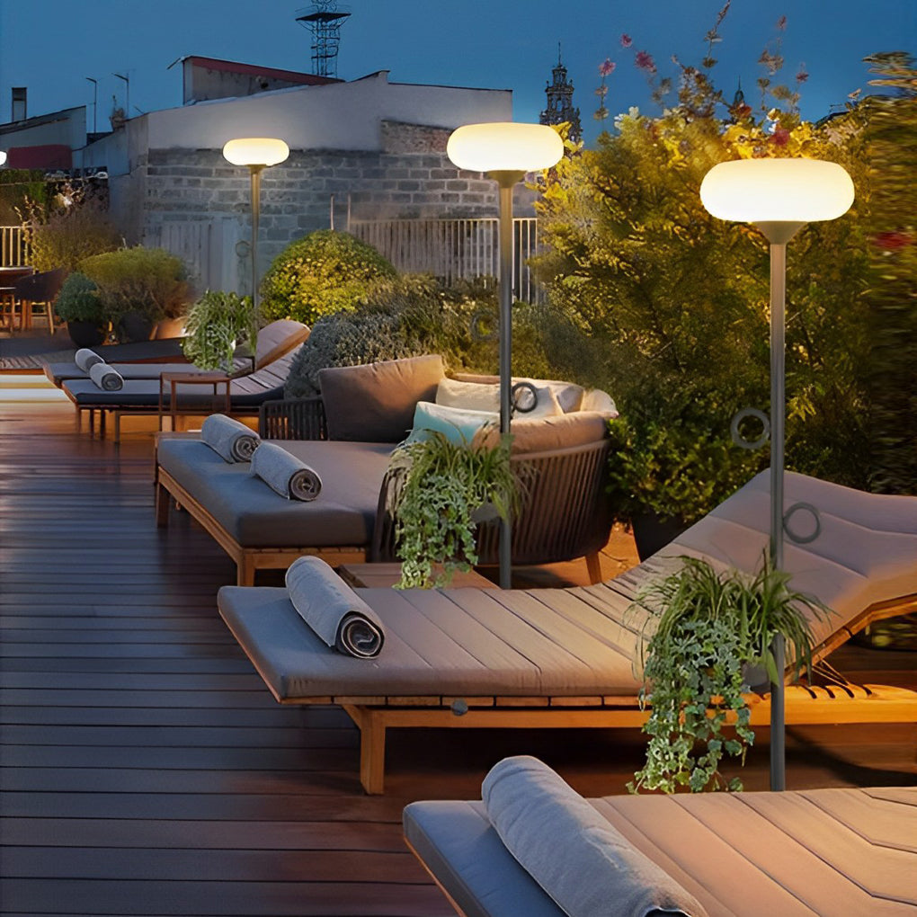 Remote LED Outdoor Rod Floor Accent Lamp