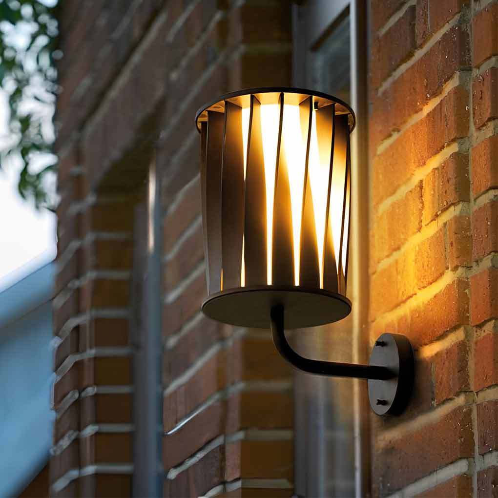 Creative Twisted Waterproof LED Modern Outdoor Wall Lamp Plug in Wall Lights-Lighom