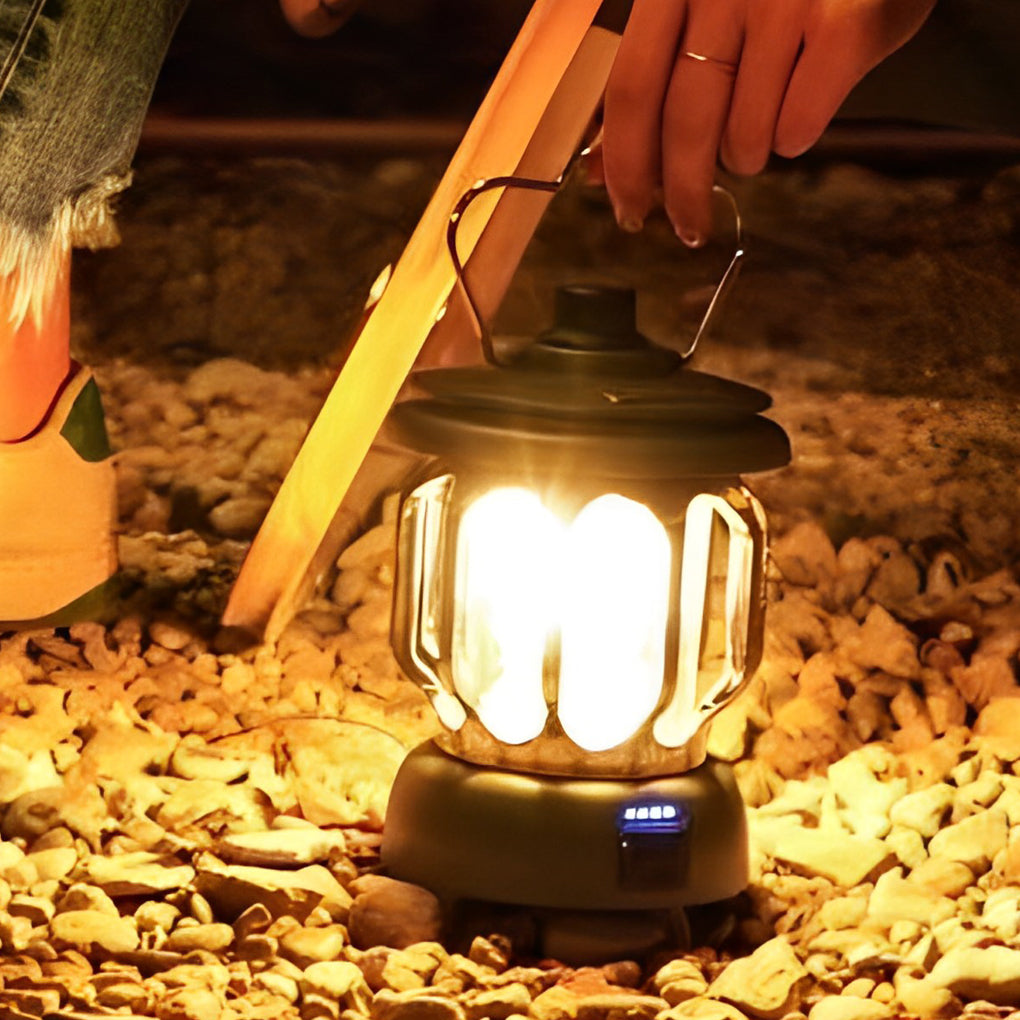 Portable Multi-function LED Waterproof Rechargeable Outdoor Lanterns-Lighom
