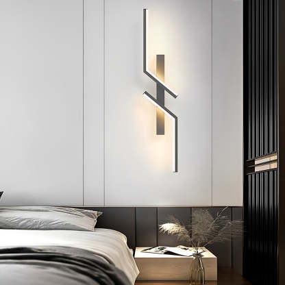 Irregular Symmetrical L Shape Creative LED Minimalist Wall Lamp Sconces Lighting-Lighom