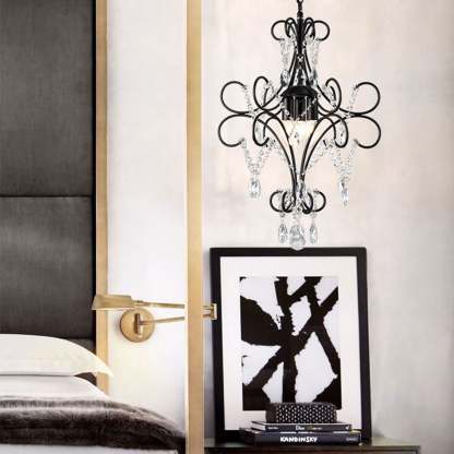 Vintage Luxe Crystal Candle Chandelier