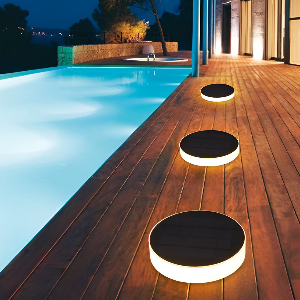 Seamless Solar Disk LED Ground Light