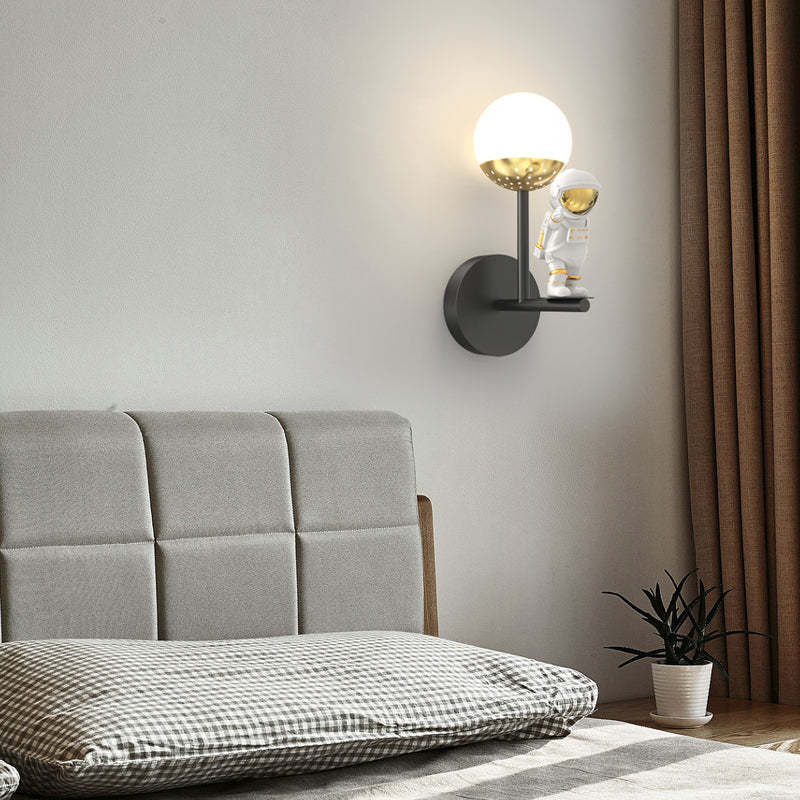 Moon Astronaut Decor Three Step Dimming Modern LED Wall Lights Fixture-Lighom