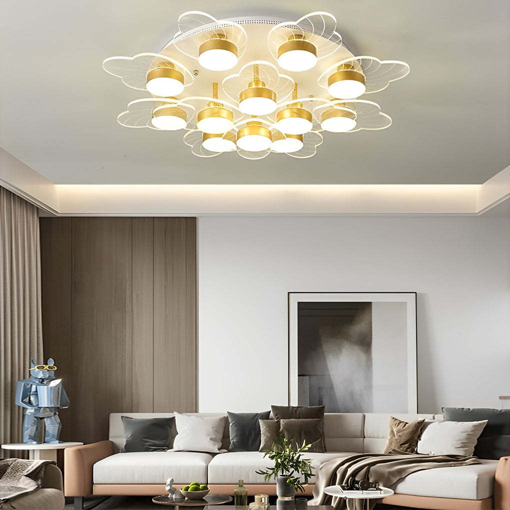 Acrylic Flower LED Nordic Flush Mount