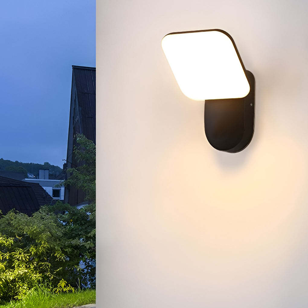 Square LED 12w Waterproof Modern Outdoor Wall Lamp Wall Sconces Lighting-Lighom