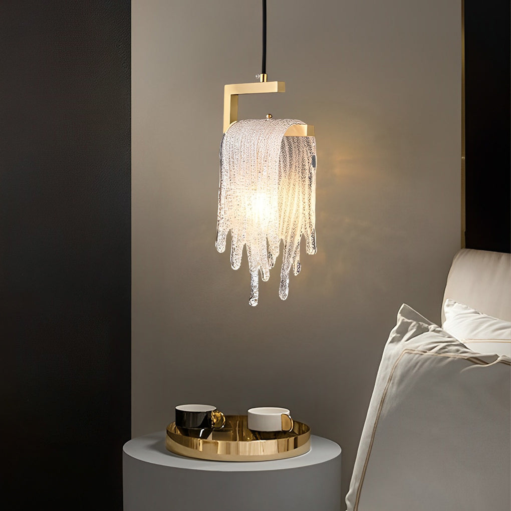 Handmade Glass LED Copper Modern Pendant