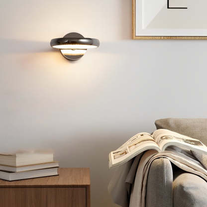 Circular Minimalist Aluminum LED Nordic Decorative Wall Sconces Wall Lamp-Lighom