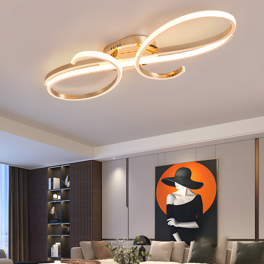 Musical Symbol Aluminum LED Ceiling Light