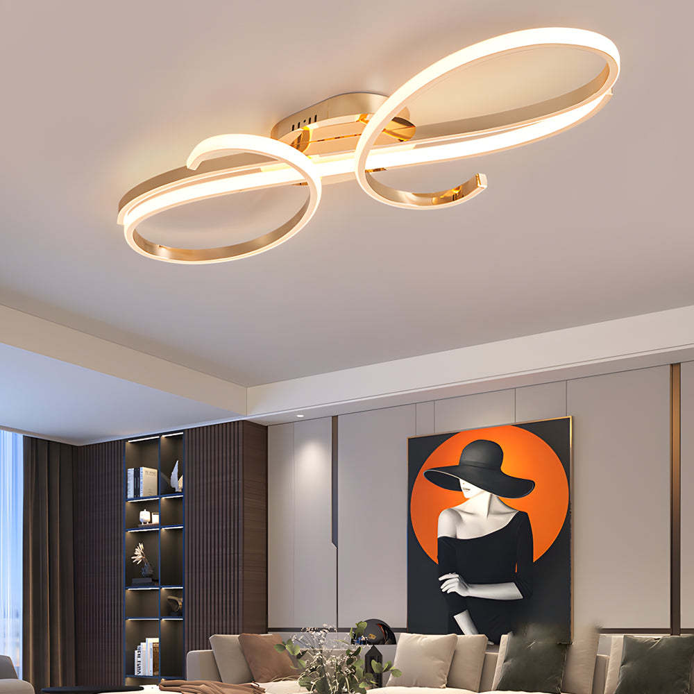 Musical Symbol Aluminum LED Ceiling Light