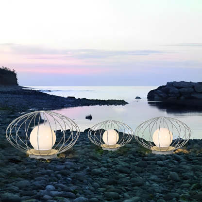 Mushroom Cage Shape LED Waterproof Modern Lawn Lamp Outdoor Lights-Lighom