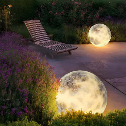 Dreamy Moon Lawn Light Waterproof Glass Luminous Outdoor Lamp-Lighom